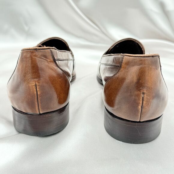 Bally Brown Leather Men\'s Size 8 Classic Slip On Loafers main image 12